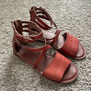 American Eagle Outfitters Brown Strappy Sandals
